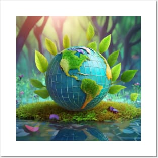 Earth Day April 22 Posters and Art